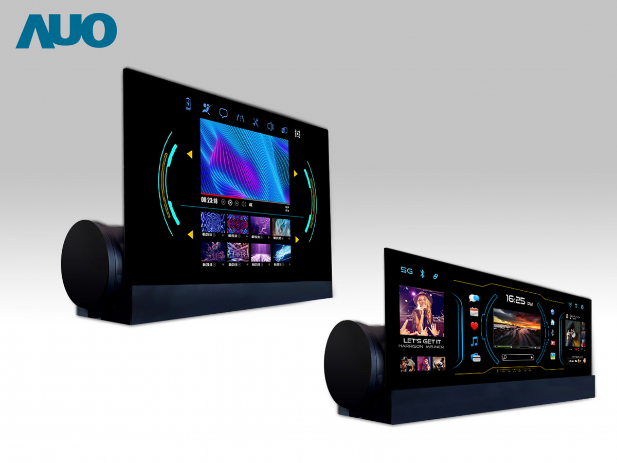 友達14.6吋可捲式Micro LED面板，導入車內資訊、影音娛樂及駕駛安全系統，翻轉智慧移動場域