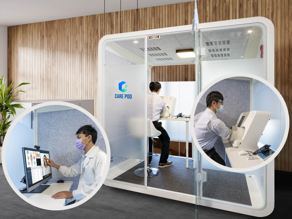 达擎于医疗科技展中展出＂远距诊疗舱＂，以因应医疗数字化及社会高龄化趋势下、复诊及慢性病患等族群对于远距看诊需求逐渐升高所推出的创新整合方案。多功能合一、高隐私性的远距诊疗舱可根据病患端与医师端的不同需求，提供弹性化及客制化功能，节省医生和病患的精力及时间