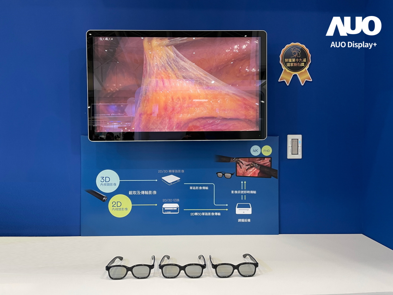 達擎寬視角3D醫療顯示器，協助醫護團隊成員於手術進行時，皆能看到一致性的3D影像，提高溝通效率，使手術更精準、快速完成達擎寬視角3D醫療顯示器，協助醫護團隊成員於手術進行時，皆能看到一致性的3D影像，提高溝通效率，使手術更精準、快速完成