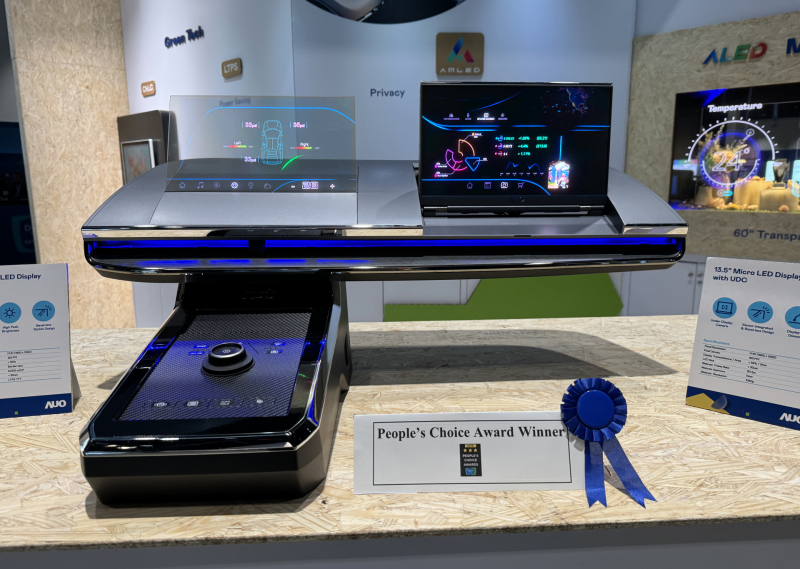 好体育在线官网车用Micro LED Display HMI解决方案获&rdquo;最佳车用显示奖&rdquo;，以用户为中心开发，针对前座驾驶与乘客设计兼具娱乐与安全的高画质屏幕，包含车舱前座的Micro LED透明屏幕及全球首款内建镜头的智慧Micro LED显示器