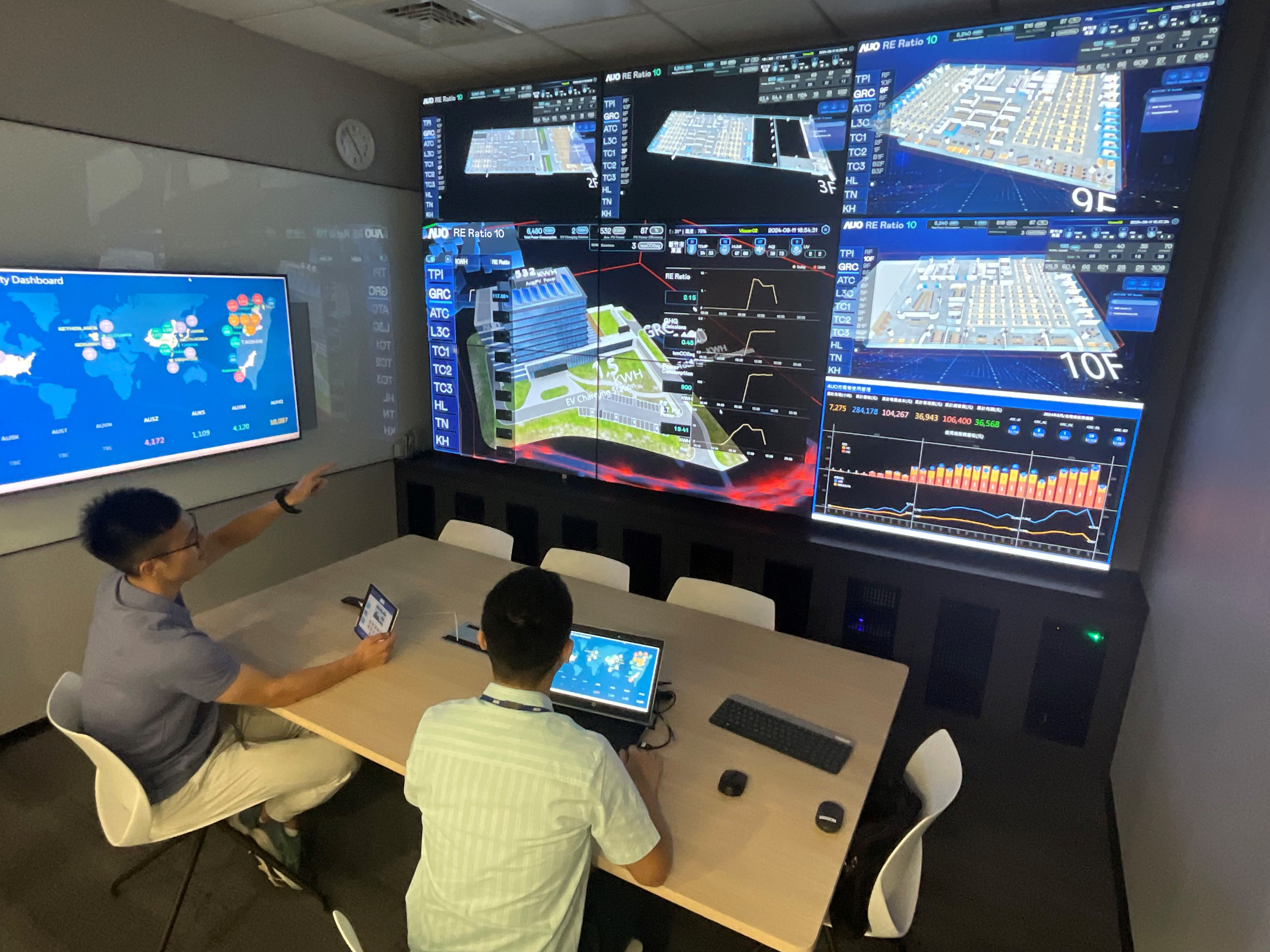 好体育在线官网透过子公司好体育在线官网宇沛之多任务智能楼宇系统，实时监控空调、照明、绿电的运作情形，提升用电管理效能，进行用电优化与耗能设备汰换等节能减碳措施