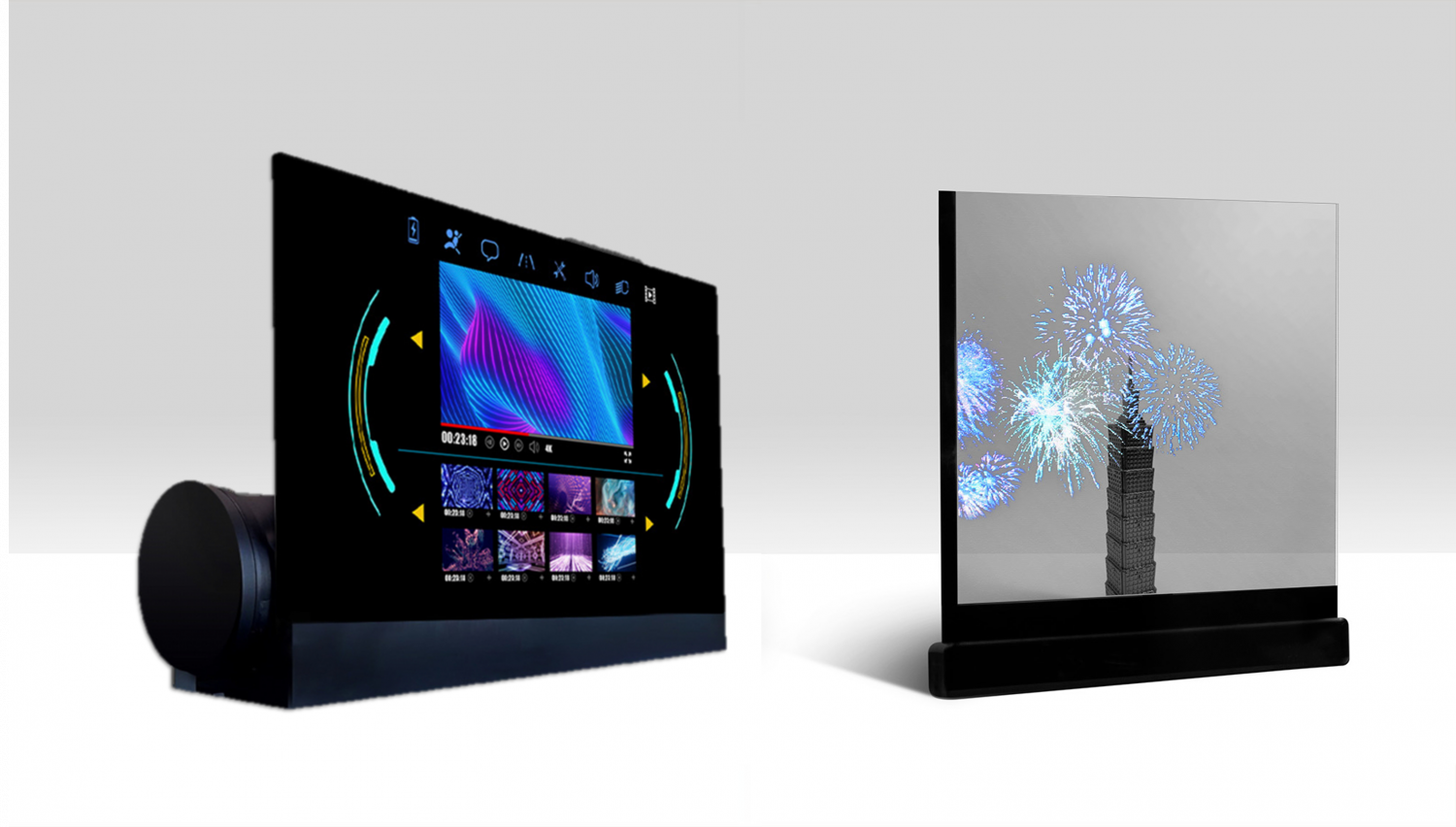 可卷式、折迭性、高透明